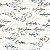 autumn seamless pattern of branches. Scandinavian pattern in natural palette. Print for textile, scrapbooking, wallpapers, digital paper, packaging, notepads. Vector illustration, doodle