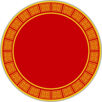grupo de estilo de círculo de elemento da ásia oriental padrão de ouro png