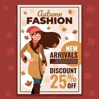 Autumn Fashion Promotion Poster vector