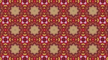 abstract beweging caleidoscoop met meetkundig patroon. caleidoscoop mandala abstract achtergrond. mooi helder ornament beweging grafiek achtergrond video