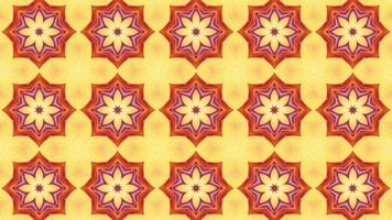 Abstract Motion Kaleidoscope with geometric pattern. Kaleidoscope Mandala Abstract Background. Beautiful Bright Ornament Motion Graphics Background video