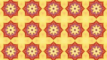 abstraktes Bewegungskaleidoskop mit geometrischem Muster. Kaleidoskop-Mandala abstrakter Hintergrund. schöner heller Verzierungsbewegungsgraphikhintergrund video