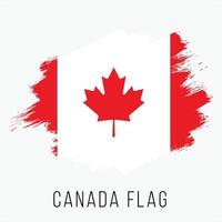 Grunge Canada Vector Flag