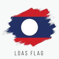 Grunge Loas Vector Flag
