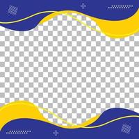 Colorful Vector Frame Background Template Design