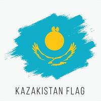 Grunge Kazakistan Vector Flag