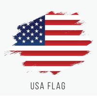 Grunge United States of America Vector Flag