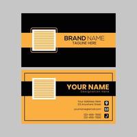 Professional Unique Business Card Template Design vector