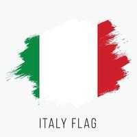 Grunge Italy Vector Flag