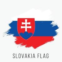 Grunge Slovakia Vector Flag