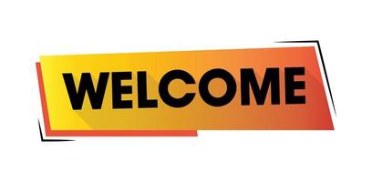 Colorful Welcome Design Template vector