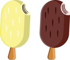 vector de helado aislado sobre fondo blanco