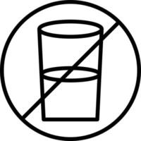 No drink Icon vector