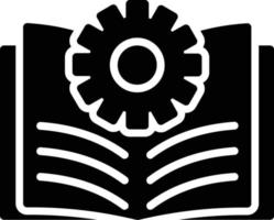 icono de glifo de libro vector