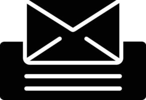 Inbox Glyph Icon vector