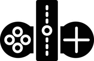 Game Console Glyph Icon vector