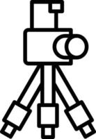 Tripod Line Icon vector