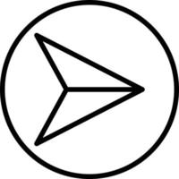 Send Line Icon vector