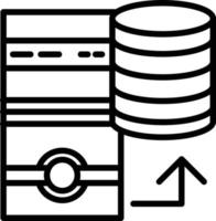 Dataset Line Icon vector