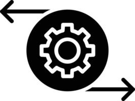 Integration Glyph Icon vector
