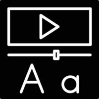 Video Lesson Glyph Icon vector