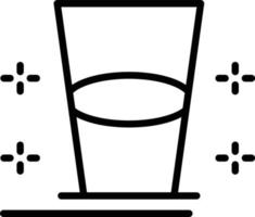 Glass Line Icon vector