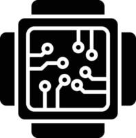 Cpu Glyph Icon vector