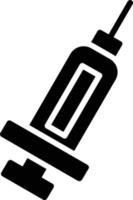 Syringe Glyph Icon vector