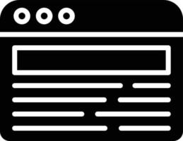 Web Browser Glyph Icon vector