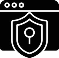 Security Glyph Icon vector