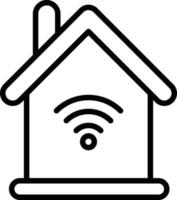 Smart Home Line Icon vector