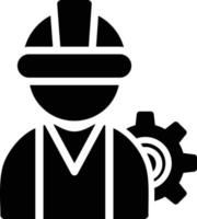 Project Manager Glyph Icon vector