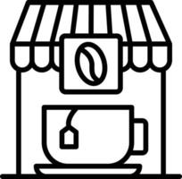 Coffee Shop Line Icon vector