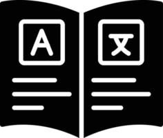 Book Glyph Icon vector