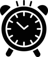 Alarm Clock Glyph Icon vector