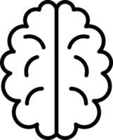 Brain Line Icon vector