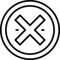 Failure Line Icon vector