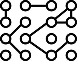 icono de datos no estructurados vector