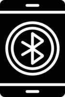 Bluetooth Glyph Icon vector