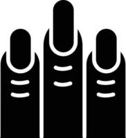 Nails Glyph Icon vector