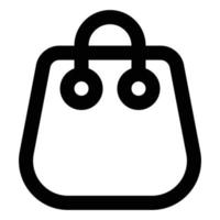 Shopping Bag, Line Style Icon Business and Finance vector