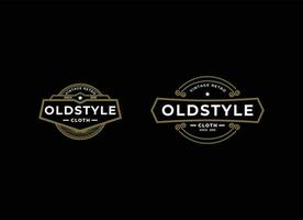 Vintage Retro Old Style Logo Design Inspiration. vector