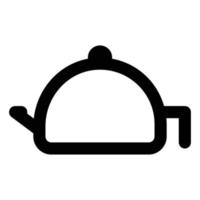 Teapot, Line Style Icon Diwali vector