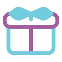 caja de regalo, icono de estilo de línea diwali vector