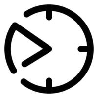 Timer, Line Style Icon Business and Finance vector