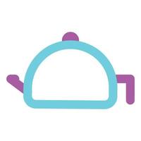 Teapot, Filled Line Style Icon Diwali vector