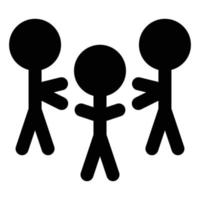 Team, Solid Style Icon Business and Finance vector