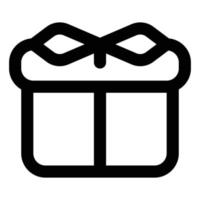 Gift Box, Line Style Icon Diwali vector