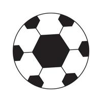 ball with hexagonal pattern and black and white color vector