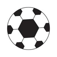 ball with hexagonal pattern and black and white color vector